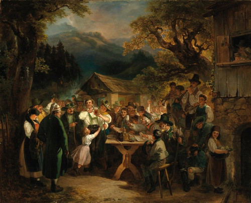 Digital Print - Celebrating the Winning Shooter by Eduard Swoboda