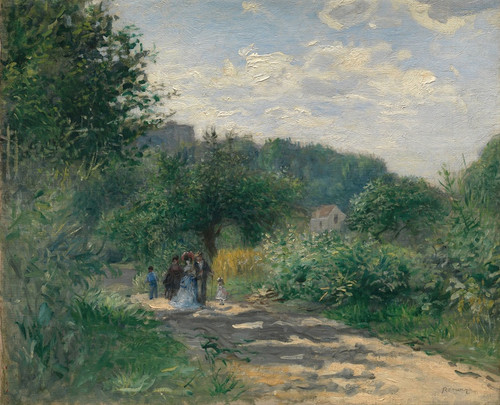 Digital Print - A Road in Louveciennes by Pierre-Auguste Renoir