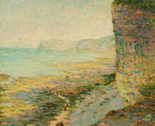 Digital Print - Falaises  Mares Basse by Claude Emile Schuffenecker
