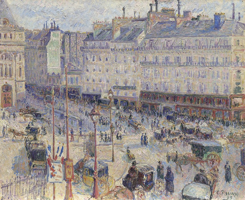 Digital Print - The Place du Havre, Paris by Camille Pissarro
