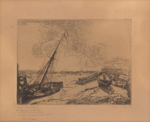 Digital Print - Gestrande schuiten by James Ensor