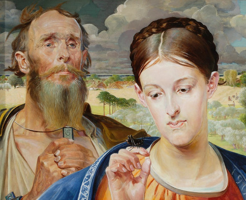 Digital Print - Music  left wing of the triptych by Jacek Malczewski