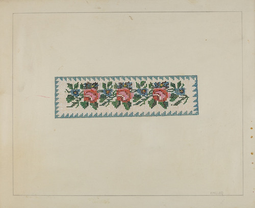 Digital Print - Beadwork Book Marker by Edith Miller