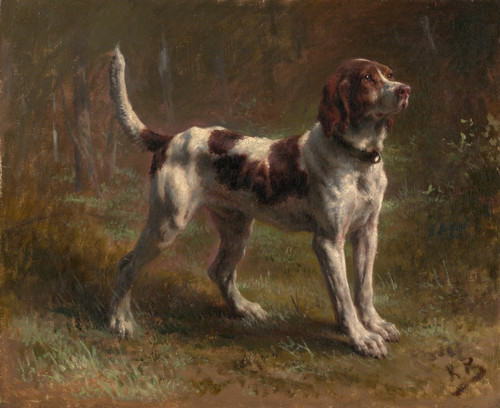 Digital Print - A Limier Briquet Hound by Rosa Bonheur