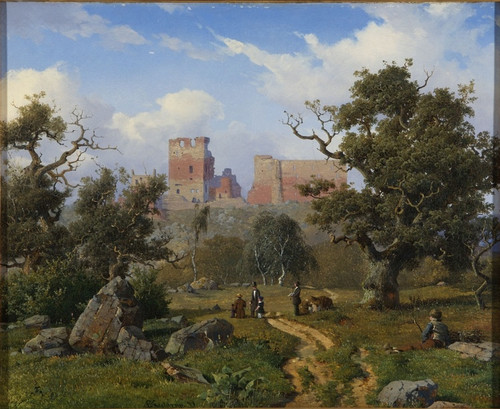 Digital Print - Hammershus by Anton Eduard Kieldrup