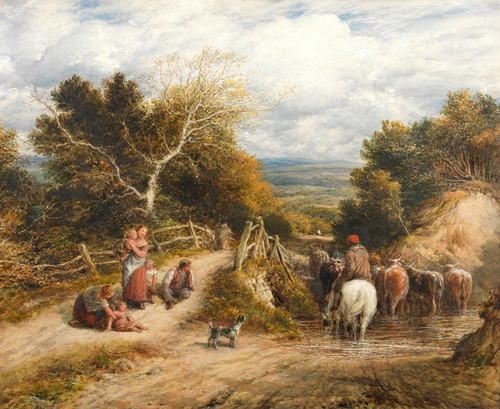 Digital Print - The brook by John Linnell