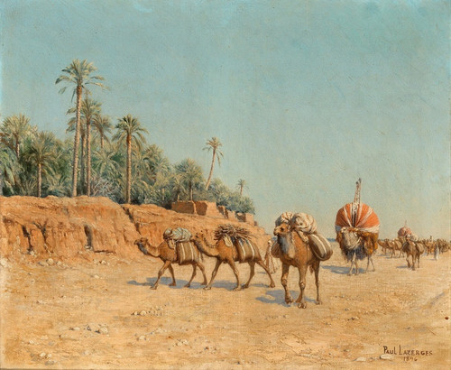 Digital Print - The Caravan by Jean Baptiste Paul Lazerges Digital Print - The Caravan by Jean Baptiste Paul Lazerges