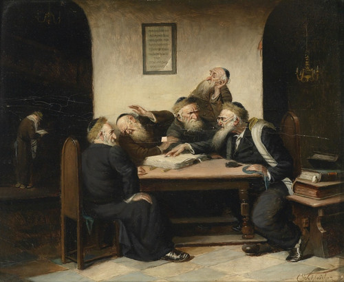 Digital Print - Eine Streitfrage aus dem Talmud by Carl Schleicher