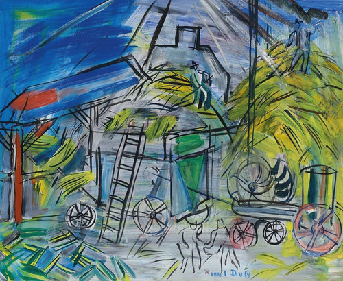 Digital Print - Dpiquage au ciel orageux by Raoul Dufy