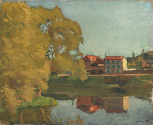Digital Print - Maisons  Billancourt by Albert Marquet