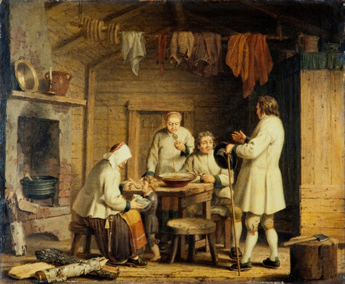 Digital Print - People from Mora in Dalecarlia by Pehr Hillestrm