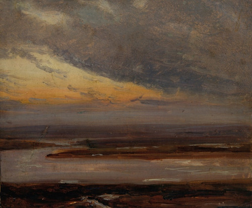 Digital Print - Study on the Elbe by Johan Christian Dahl