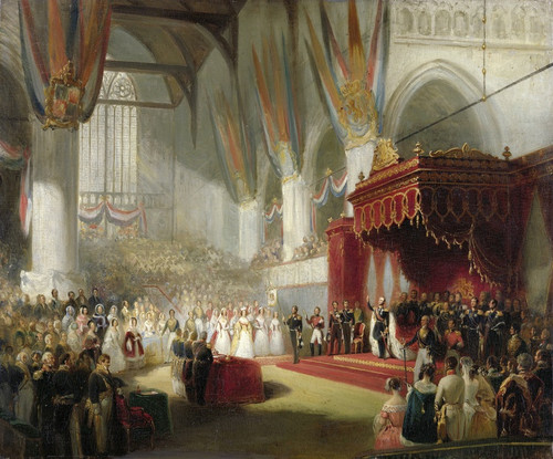 Digital Print - The Inauguration of King William II in the Nieuwe Kerk in Amsterdam on 28 November 1840 by Nicolaas Pieneman