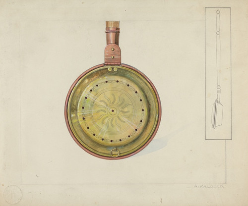 Digital Print - Warming Pan by Alfred Walbeck