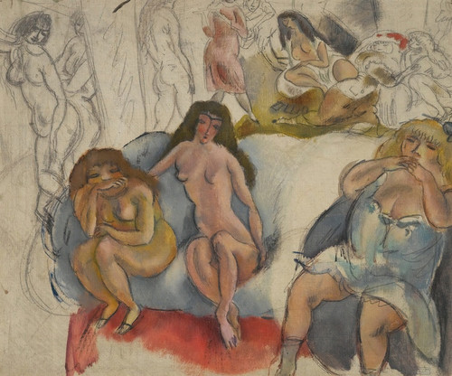 Digital Print - Femmes Galantes by Jules Pascin