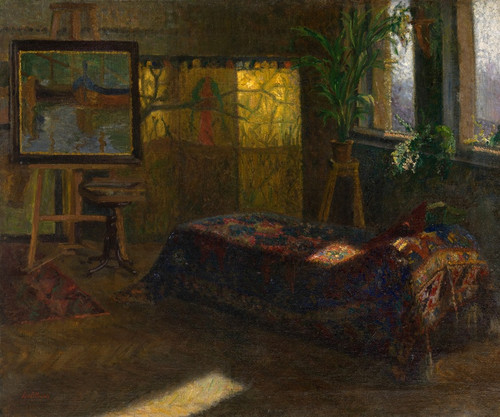 Digital Print - Mein Maleratelier in Abbazia by Leontine von Littrow Digital Print - Mein Maleratelier in Abbazia by Leontine von Littrow