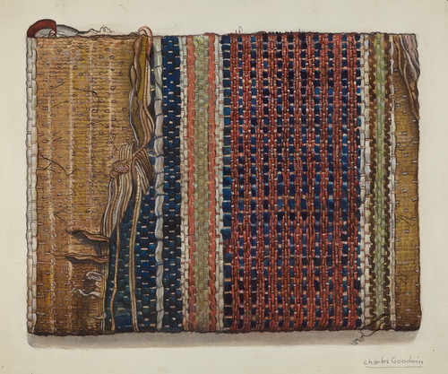 Digital Print - Fragment of Shaker Hall Rug by Charles Goodwin