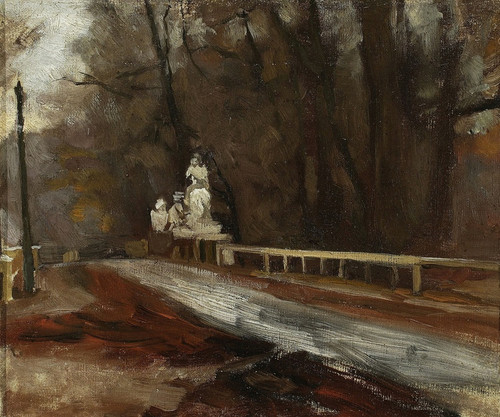 Digital Print - Bridge with the statue of Sobieski at Agrykola by Wadysaw Podkowiski