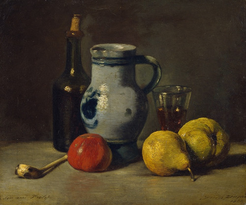 Digital Print - Still Life with a grey Jug by Jules Dupr