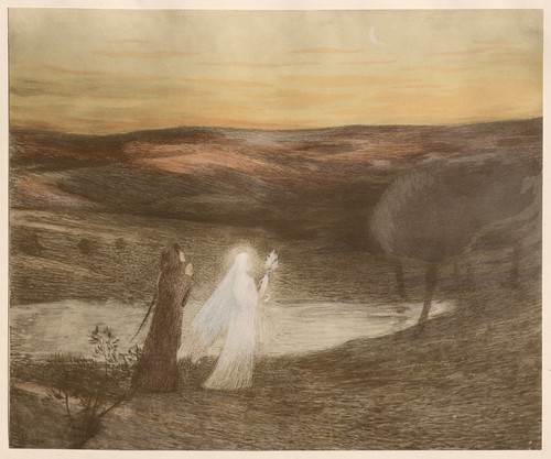 Digital Print - Dante Rencontre Batrix by Henri Martin