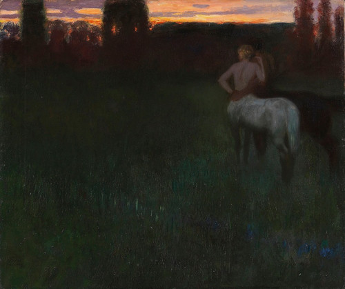 Digital Print - Sunset by Franz von Stuck