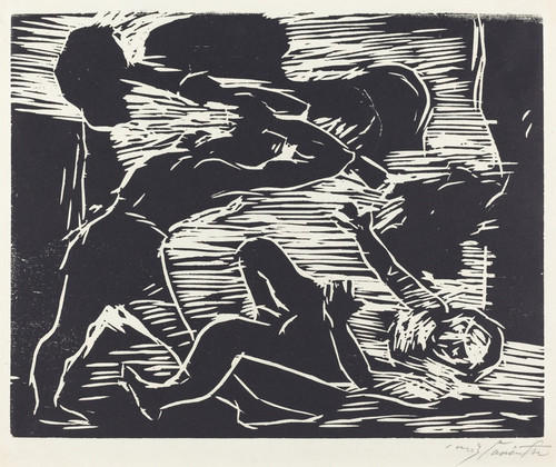 Digital Print - Cain and Abel (Brudermord) by Lovis Corinth