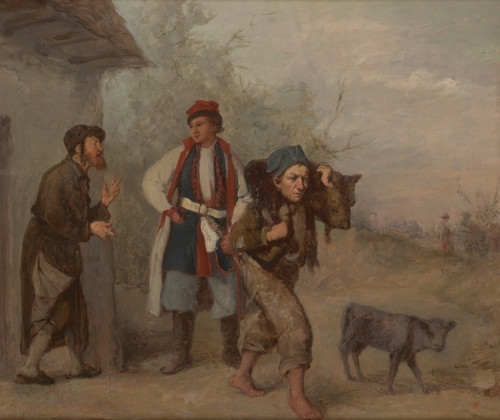 Digital Print - Haggling over a Calf by Aleksander Kotsis