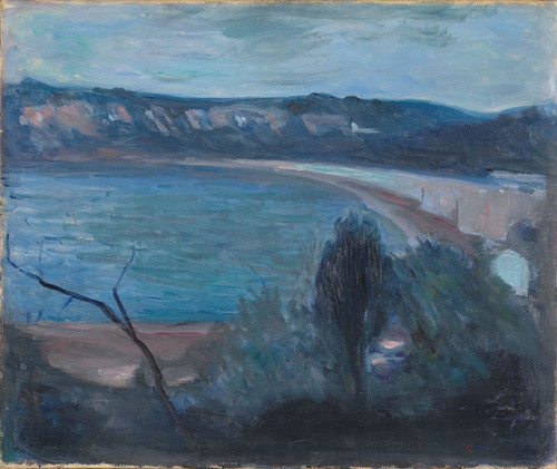 Digital Print - Moonlight by the Mediterranean by Edvard Munch