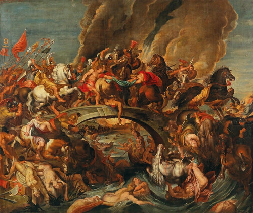 Digital Print - The Battle Of The Amazons by Follower of Peter Paul Rubens