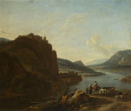 Digital Print - Waterside landscape by Jan Vermeer van Haarlem the Elder