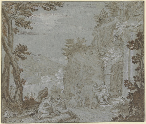 Digital Print - Entdeckung der Schwangerschaft der Callisto by Hans Rottenhammer