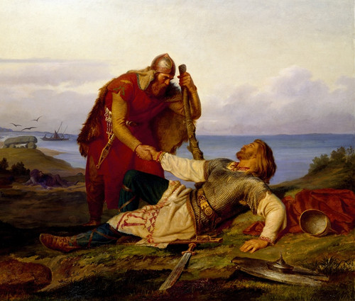 Digital Print - Hjalmar Parting From Orvar Odd After The Fight on Sams by Mrten Eskil Winge
