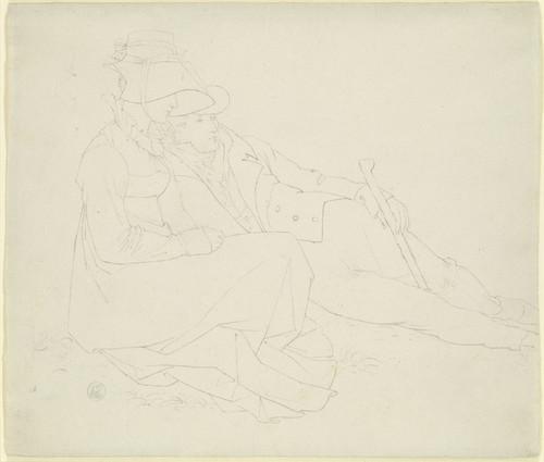 Digital Print - Friedrich Wenner und seine Frau Christine (Taunusreise) by Peter von Cornelius