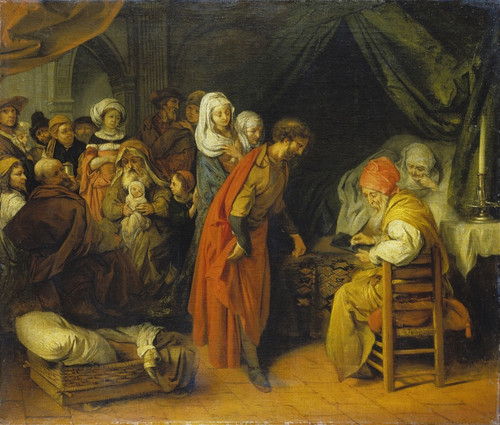 Digital Print - The Birth and Naming of St John the Baptist by Barent Fabritius