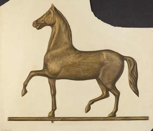 Digital Print - Weather Vane Finial by Philip Johnson