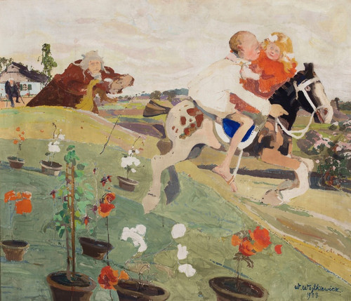 Digital Print - Abduction of a princess by Witold Wojtkiewicz