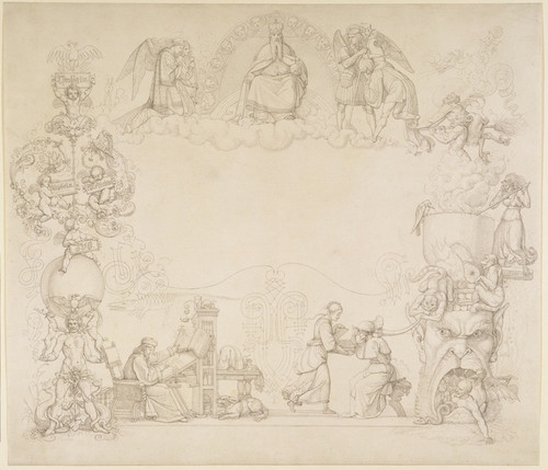 Digital Print - Goethes Faust; Titelblatt in Arabesken by Peter von Cornelius