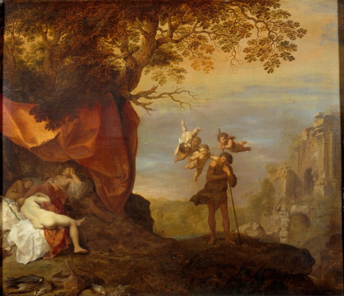Digital Print - Cimon and Iphigenia by Cornelis Van Poelenburch