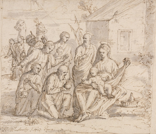 Digital Print - The Adoration by Hamlet Winstanley