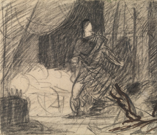 Digital Print - The Murder of Duncan - Macbeth with the Body (and Lady Macbeth Approaching) by Benjamin Robert Haydon