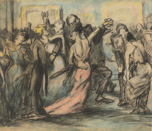 Digital Print - Society Ball (verso) by George Wesley Bellows