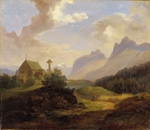 Digital Print - Scenery from Kvikkjokk by Charles XV of Sweden