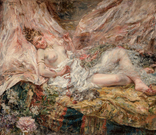 Digital Print - Two voluptuaries by Eduardo Leon Garrido