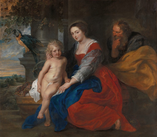 Digital Print - The Holy Family with the Parrot by Peter Paul Rubens
