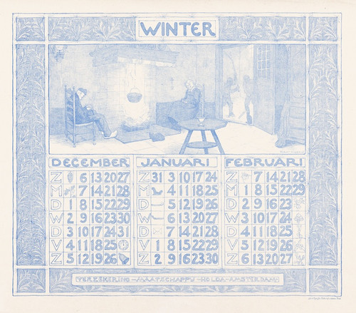 Digital Print - Kalender voor 1903-1904 van de Verzekering-Maatschappij Holda in Amsterdam by Ferdinand Hart Nibbrig