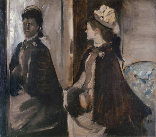 Digital Print - Mrs Jeantaud In The Mirror by Edgar Degas