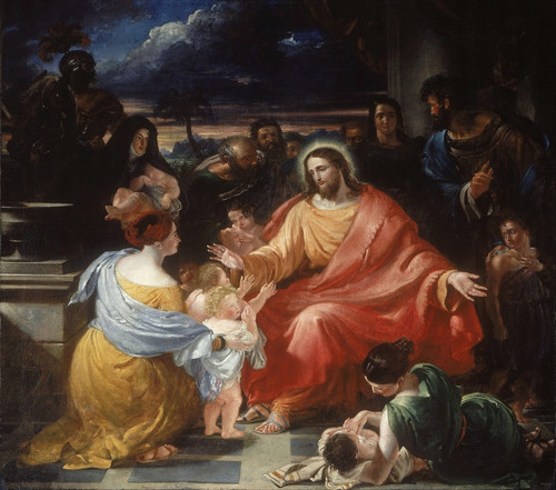 Digital Print - Christ Blessing the Little Children by Benjamin Robert Haydon