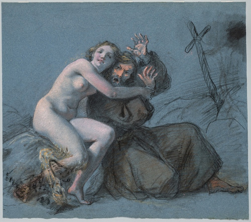 Digital Print - The Temptation of St. Anthony by Julien Lopold Boilly