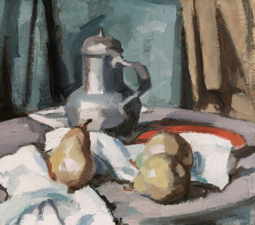 Digital Print - Pewter Jug and Pears by Samuel John Peploe