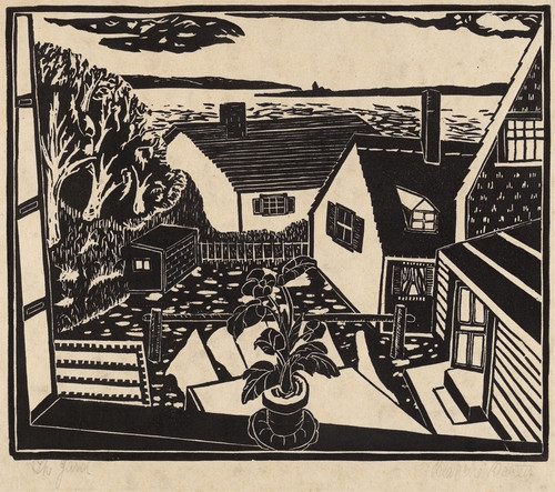 Digital Print - The Yard by Blanche Baxter